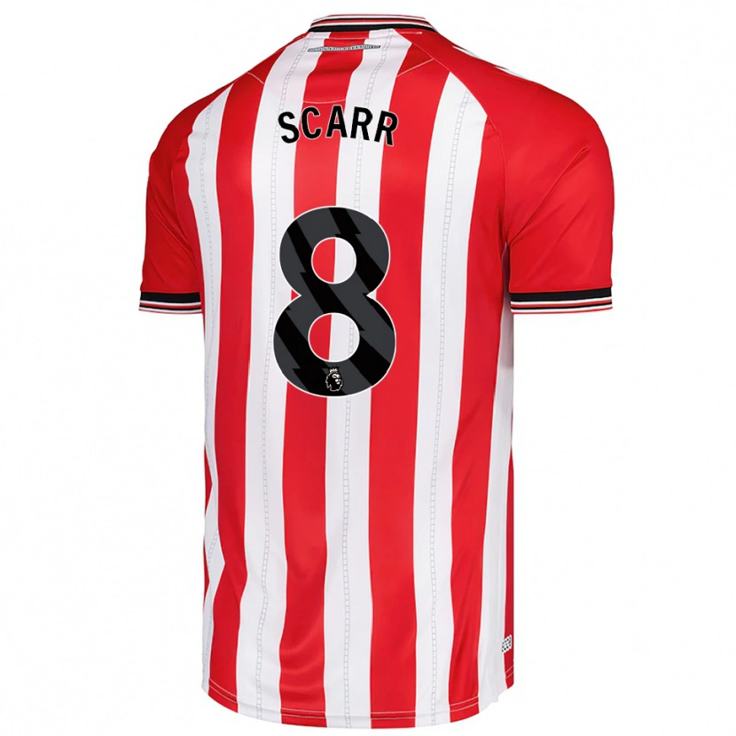Danxen Kid Emily Scarr #8 Red White Home Jersey 2025/26 T-Shirt