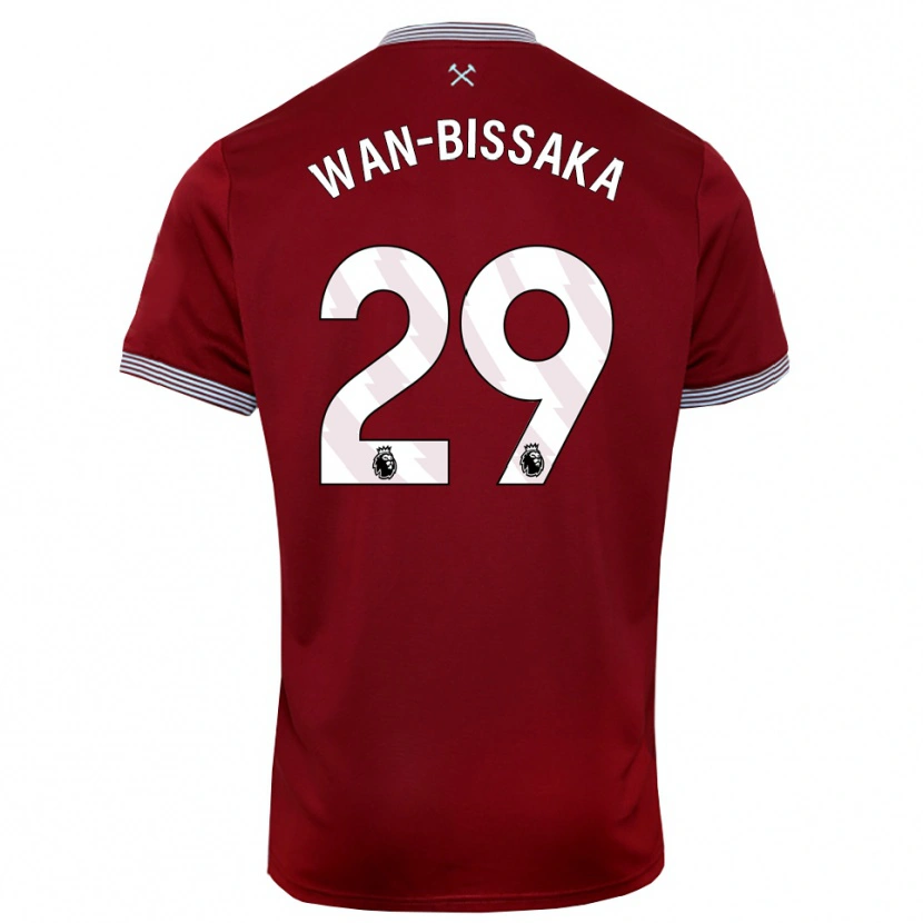Danxen Kid Aaron Wan-Bissaka #29 Burgundy White Home Jersey 2025/26 T-Shirt