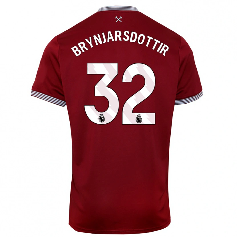 Danxen Kid Dagny Brynjarsdottir #32 Burgundy White Home Jersey 2025/26 T-Shirt