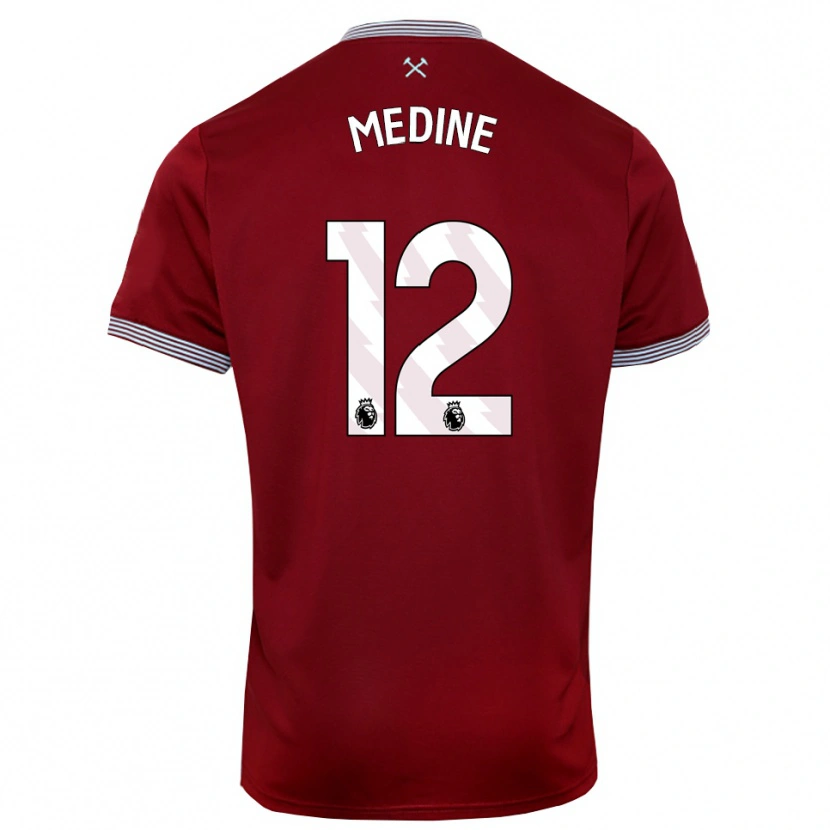 Danxen Kid Jethro Medine #12 Burgundy White Home Jersey 2025/26 T-Shirt