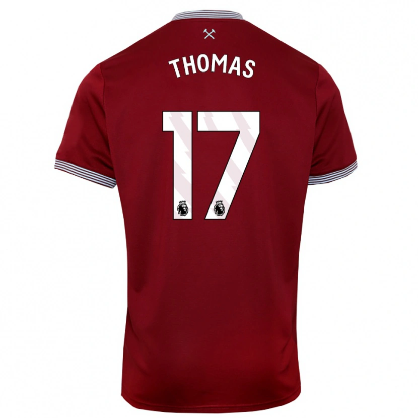 Danxen Kid Isaac Thomas #17 Burgundy White Home Jersey 2025/26 T-Shirt