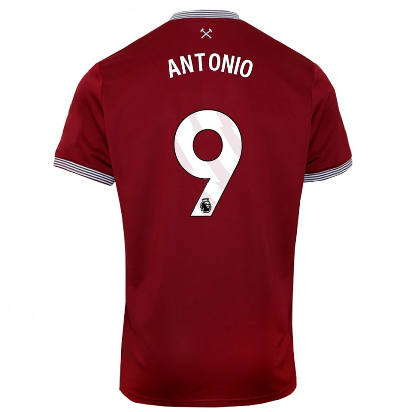 Danxen Kid Michail Antonio #9 Burgundy White Home Jersey 2025/26 T-Shirt
