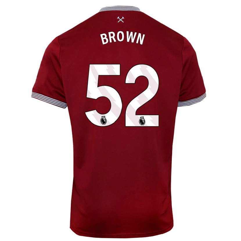 Danxen Kid Luis Brown #52 Burgundy White Home Jersey 2025/26 T-Shirt