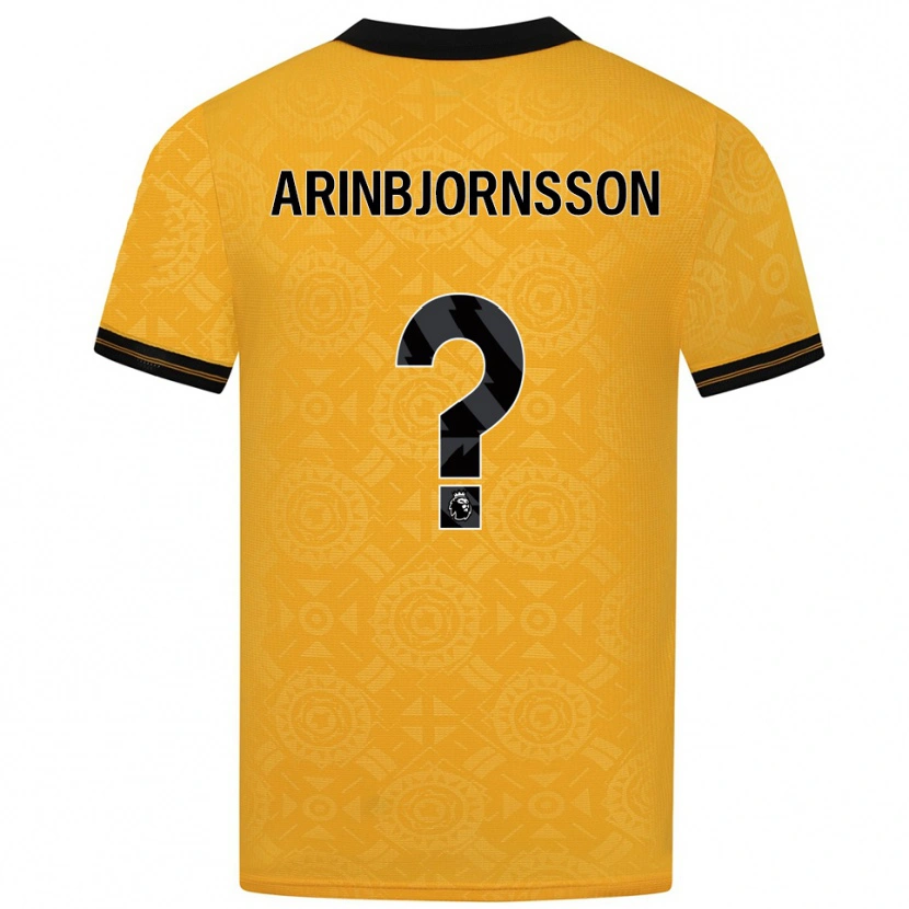 Danxen Kid Palmi Arinbjornsson #0 Yellow Black Home Jersey 2025/26 T-Shirt