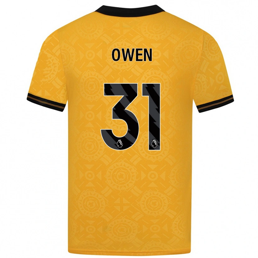 Danxen Kid Skye Owen #31 Yellow Black Home Jersey 2025/26 T-Shirt
