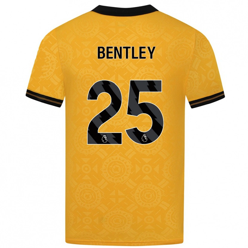 Danxen Kid Daniel Bentley #25 Yellow Black Home Jersey 2025/26 T-Shirt