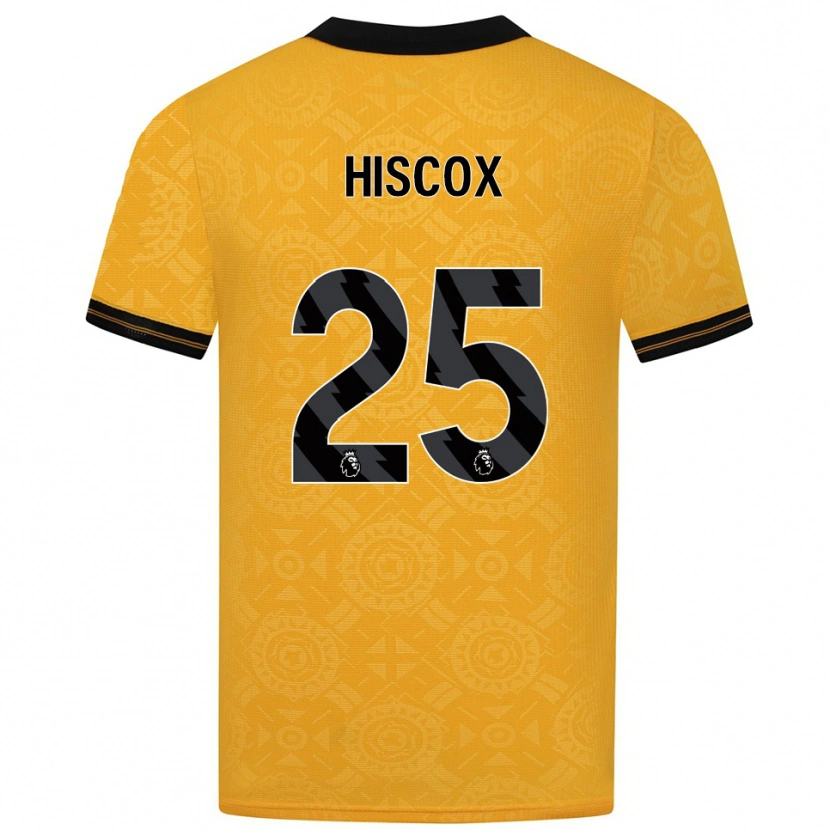 Danxen Kid Amelia Hiscox #25 Yellow Black Home Jersey 2025/26 T-Shirt