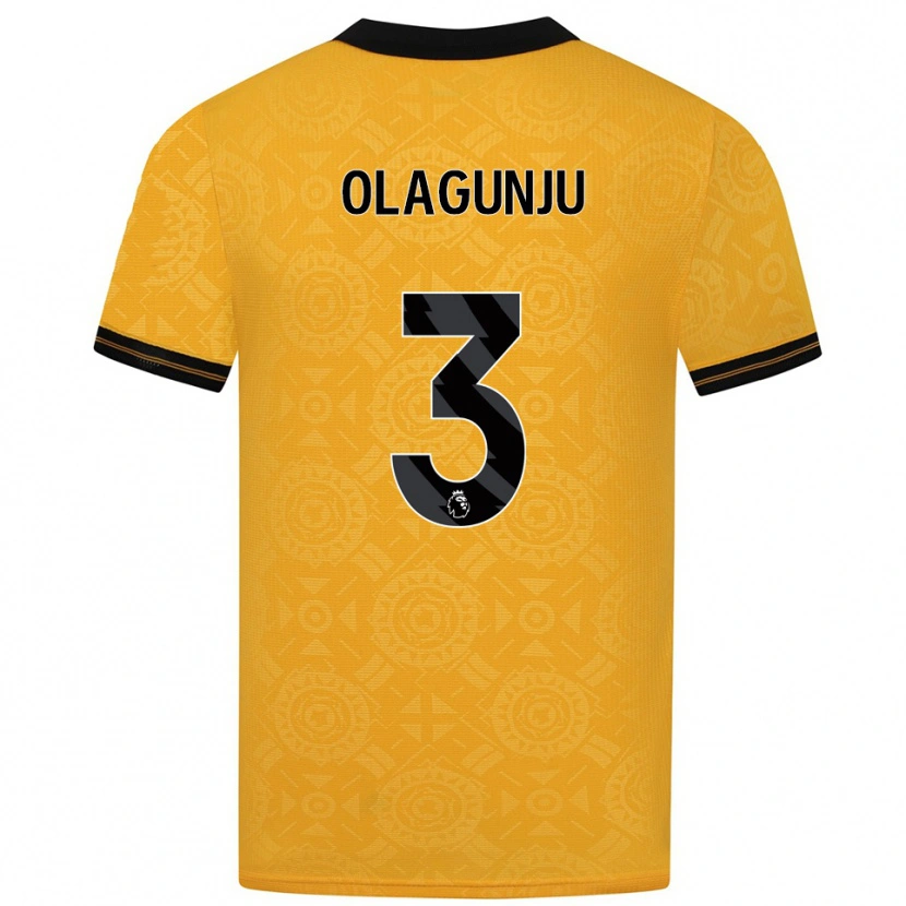 Danxen Kid Saheed Olagunju #3 Yellow Black Home Jersey 2025/26 T-Shirt