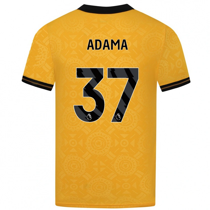 Danxen Kid Adama Traore #37 Yellow Black Home Jersey 2025/26 T-Shirt