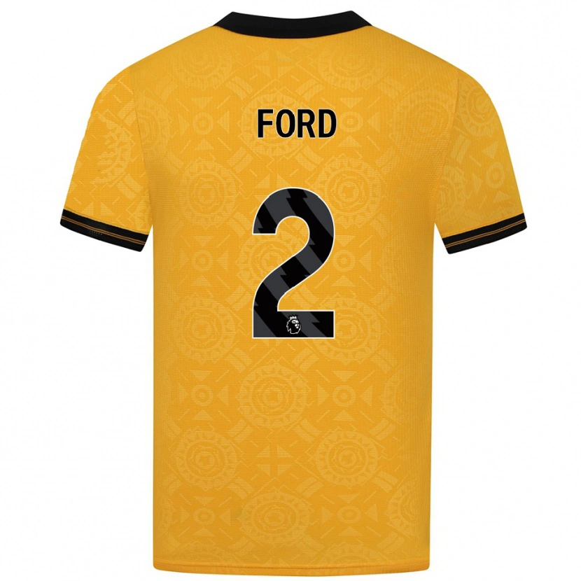 Danxen Kid Hayden Ford #2 Yellow Black Home Jersey 2025/26 T-Shirt