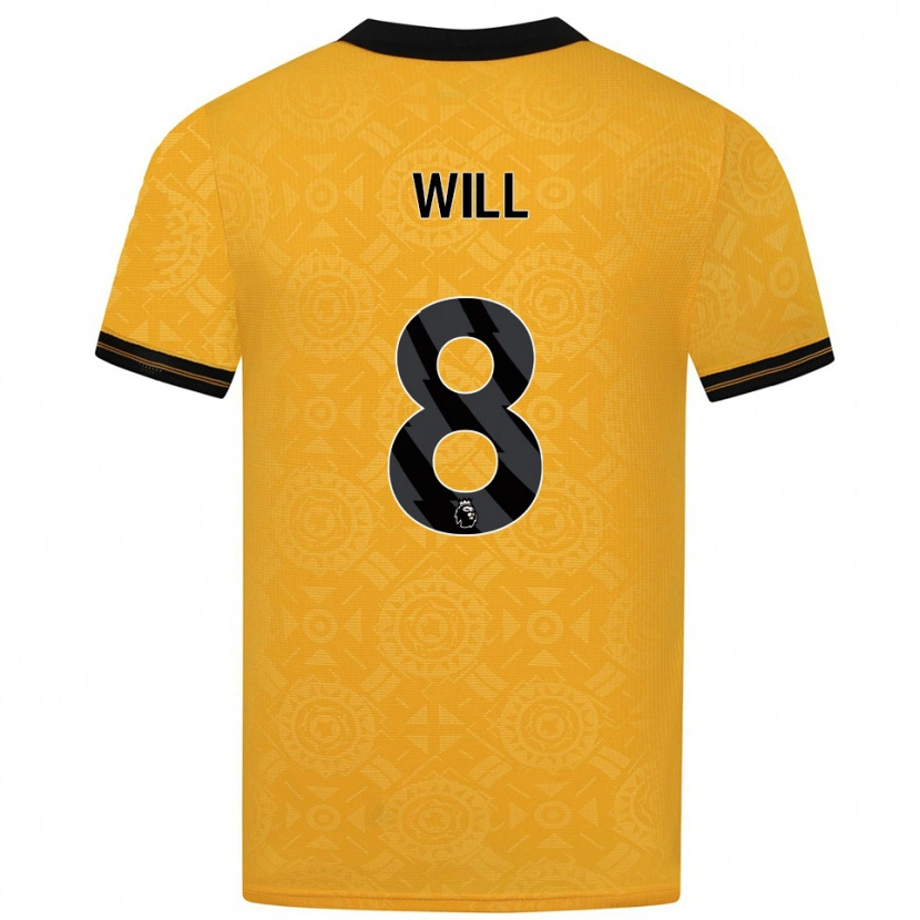 Danxen Kid Merrick Will #8 Yellow Black Home Jersey 2025/26 T-Shirt