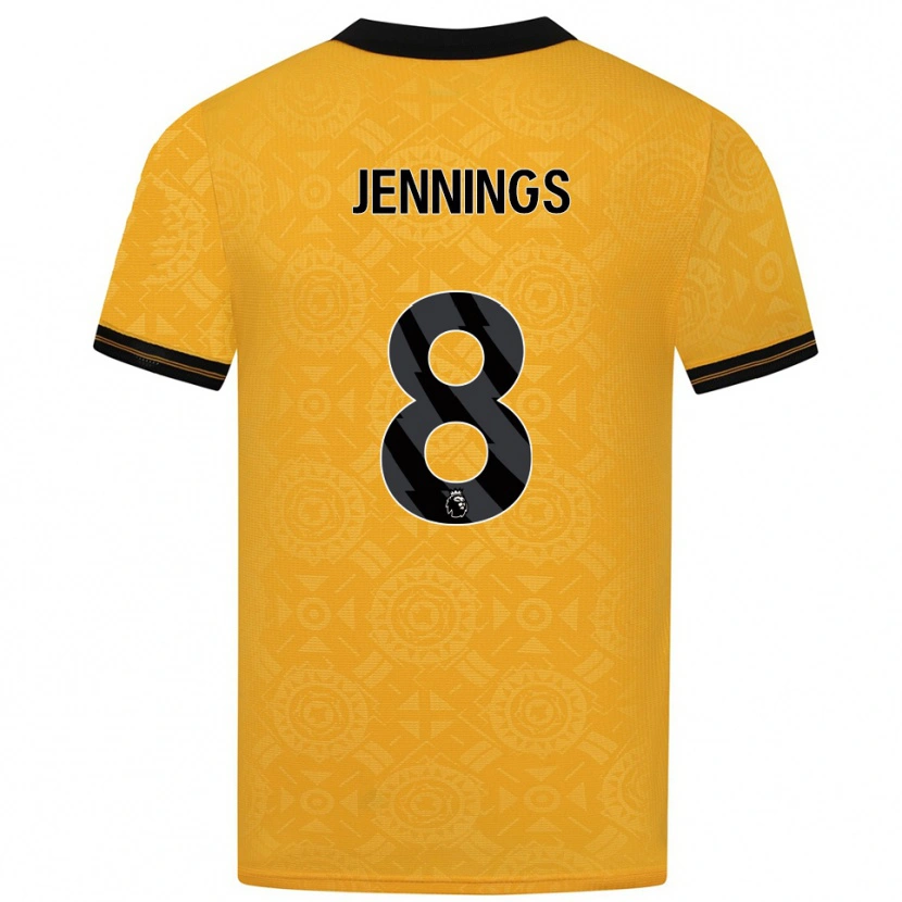 Danxen Kid Shannie Jennings #8 Yellow Black Home Jersey 2025/26 T-Shirt