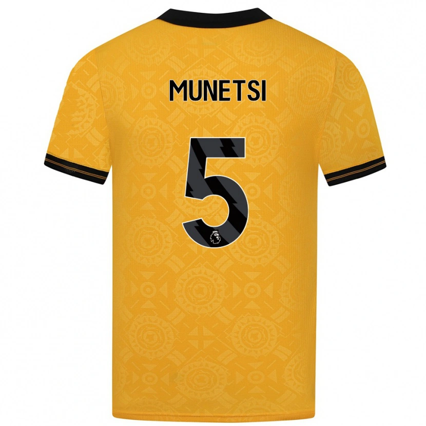 Danxen Kid Marshall Munetsi #5 Yellow Black Home Jersey 2025/26 T-Shirt