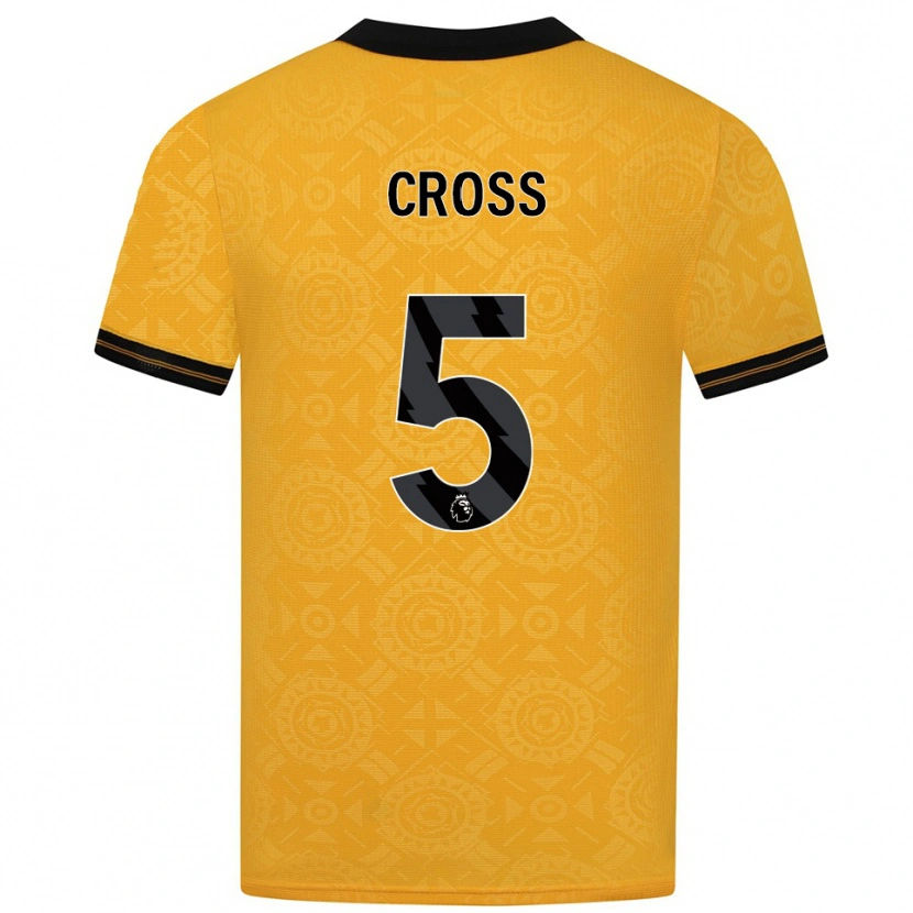 Danxen Kid Emma Cross #5 Yellow Black Home Jersey 2025/26 T-Shirt