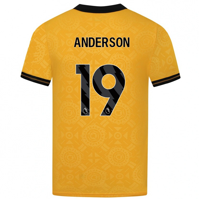 Danxen Kid Becky Anderson #19 Yellow Black Home Jersey 2025/26 T-Shirt