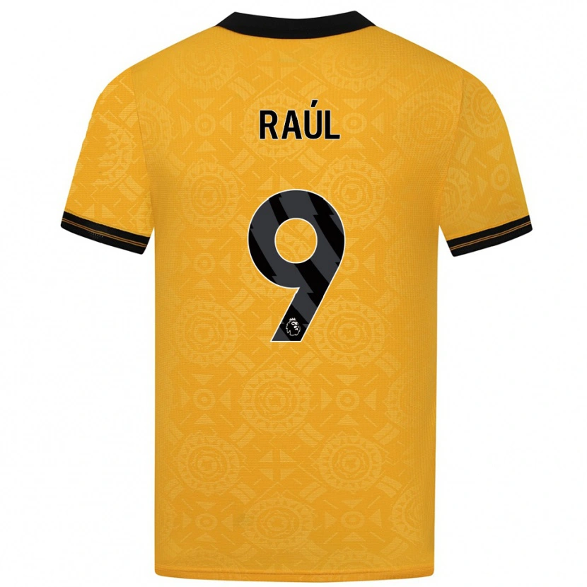 Danxen Kid Raul Jimenez #9 Yellow Black Home Jersey 2025/26 T-Shirt