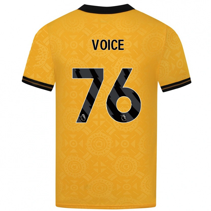 Danxen Kid Caden Voice #76 Yellow Black Home Jersey 2025/26 T-Shirt