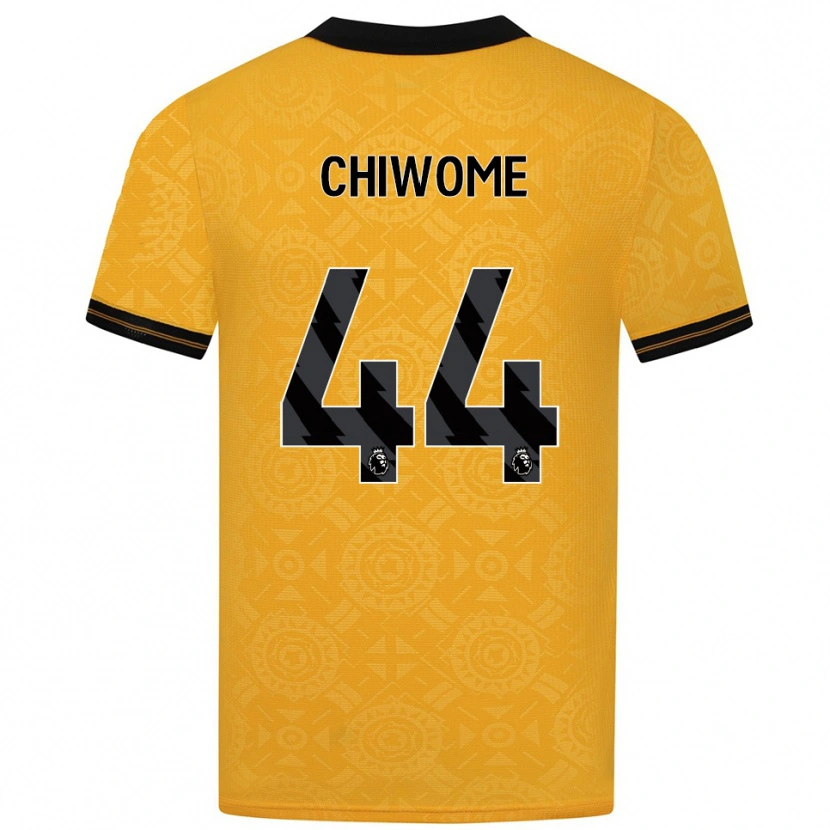 Danxen Kid Leon Chiwome #44 Yellow Black Home Jersey 2025/26 T-Shirt