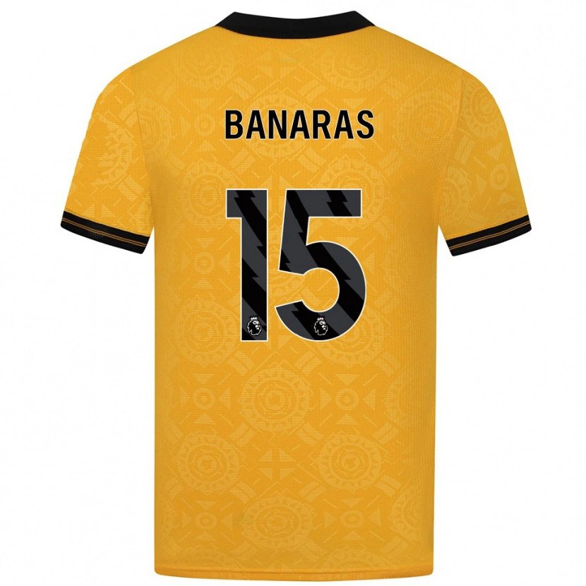 Danxen Kid Layla Banaras #15 Yellow Black Home Jersey 2025/26 T-Shirt