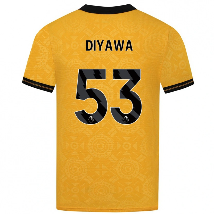 Danxen Kid Aaron Keto Diyawa #53 Yellow Black Home Jersey 2025/26 T-Shirt