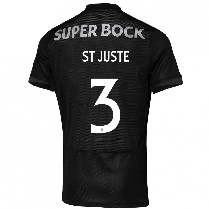 Danxen Kid Jeremiah St. Juste #3 Black White Away Jersey 2025/26 T-Shirt