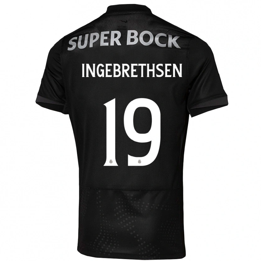 Danxen Kid Erik Ingebrethsen #19 Black White Away Jersey 2025/26 T-Shirt
