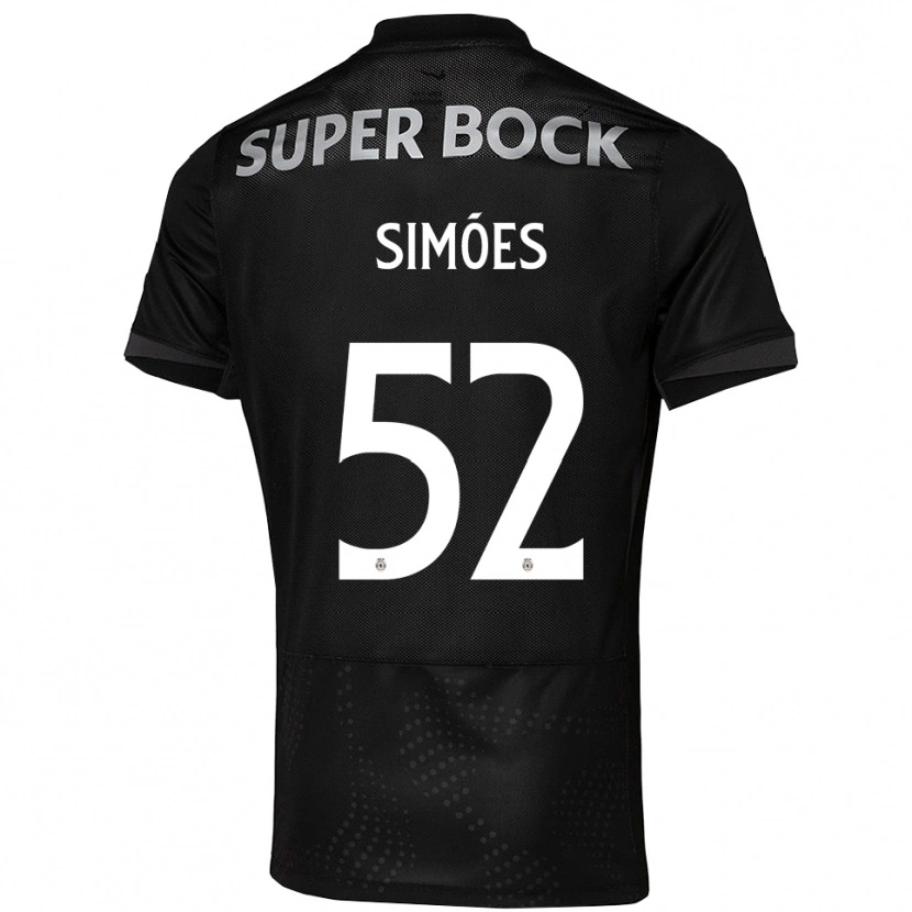 Danxen Kid João Simões #52 Black White Away Jersey 2025/26 T-Shirt