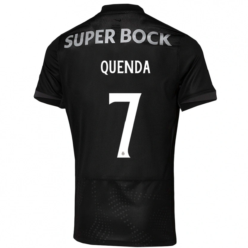 Danxen Kid Geovany Quenda #7 Black White Away Jersey 2025/26 T-Shirt