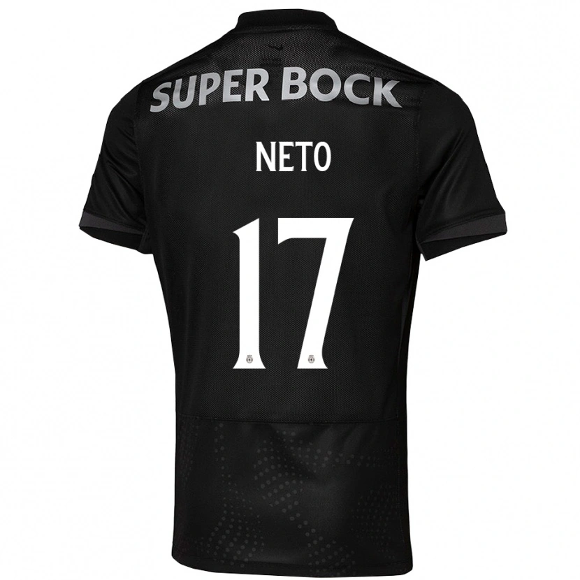 Danxen Kid Cláudia Neto #17 Black White Away Jersey 2025/26 T-Shirt