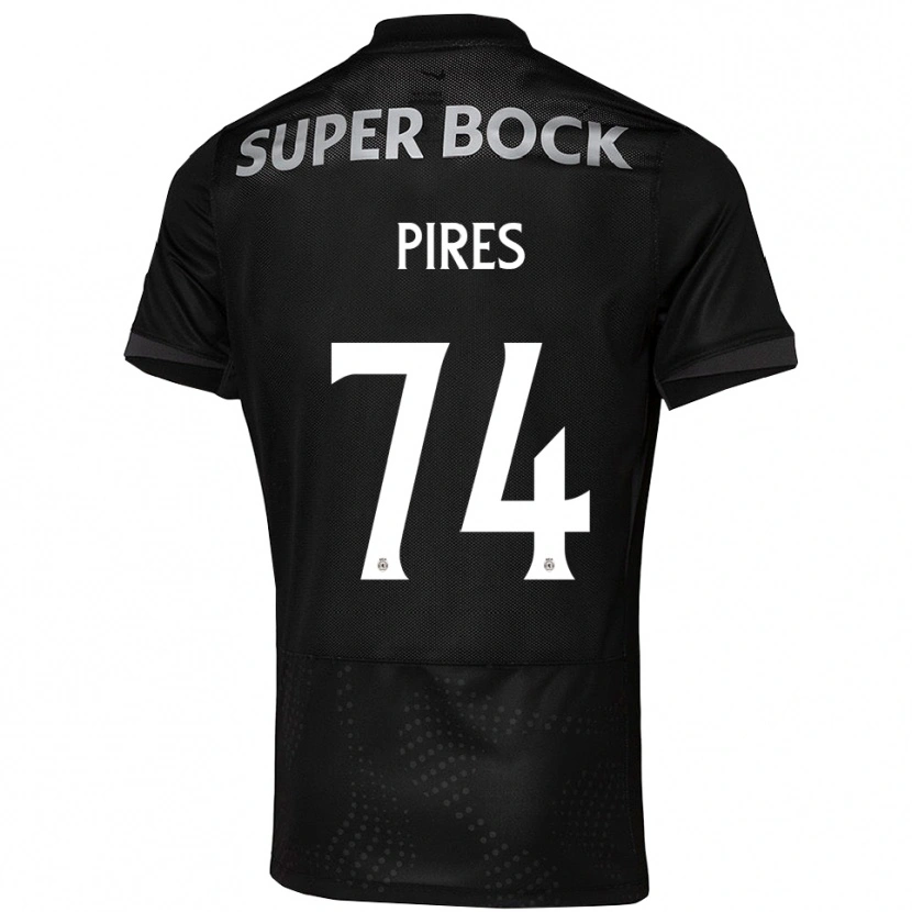 Danxen Kid Guilherme Pires #74 Black White Away Jersey 2025/26 T-Shirt