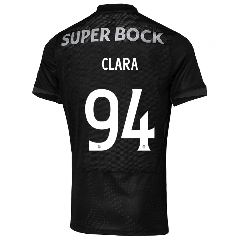 Danxen Kid Diogo Clara #94 Black White Away Jersey 2025/26 T-Shirt