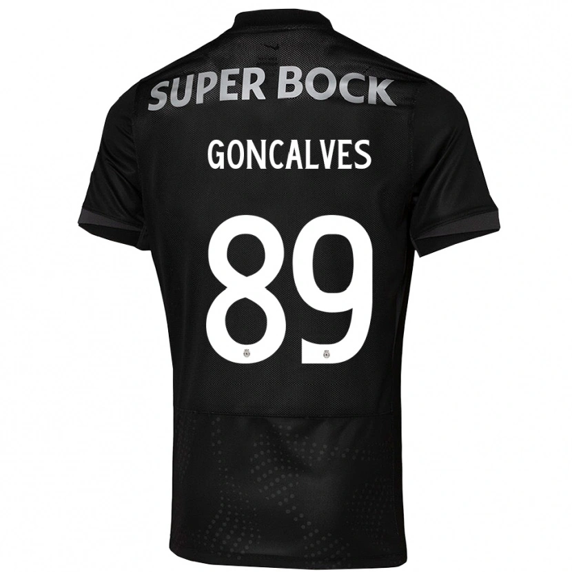 Danxen Kid Andre Goncalves #89 Black White Away Jersey 2025/26 T-Shirt