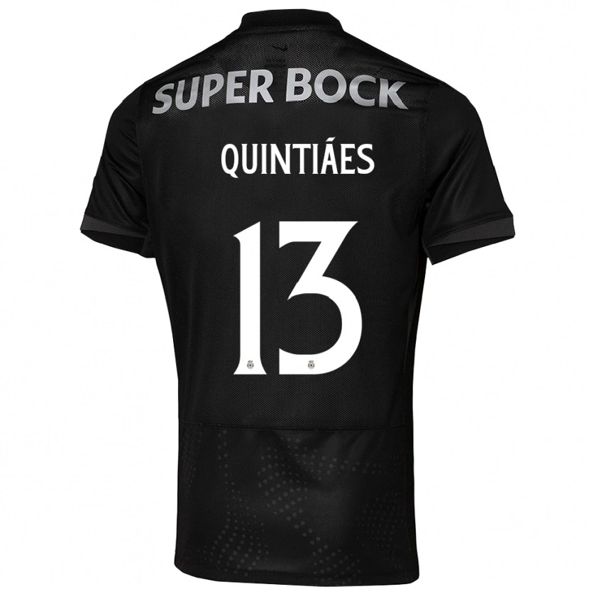 Danxen Kid Rodrigo Quintiães #13 Black White Away Jersey 2025/26 T-Shirt