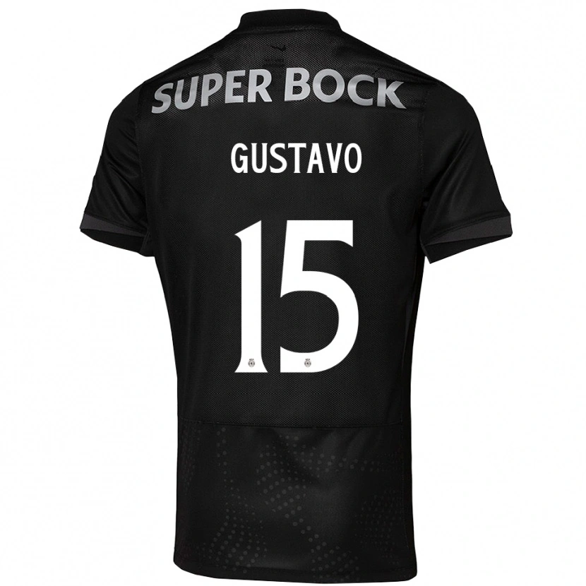 Danxen Kid Luís Gustavo #15 Black White Away Jersey 2025/26 T-Shirt