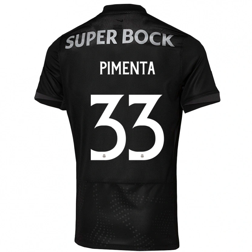Danxen Kid Carolina Pimenta #33 Black White Away Jersey 2025/26 T-Shirt