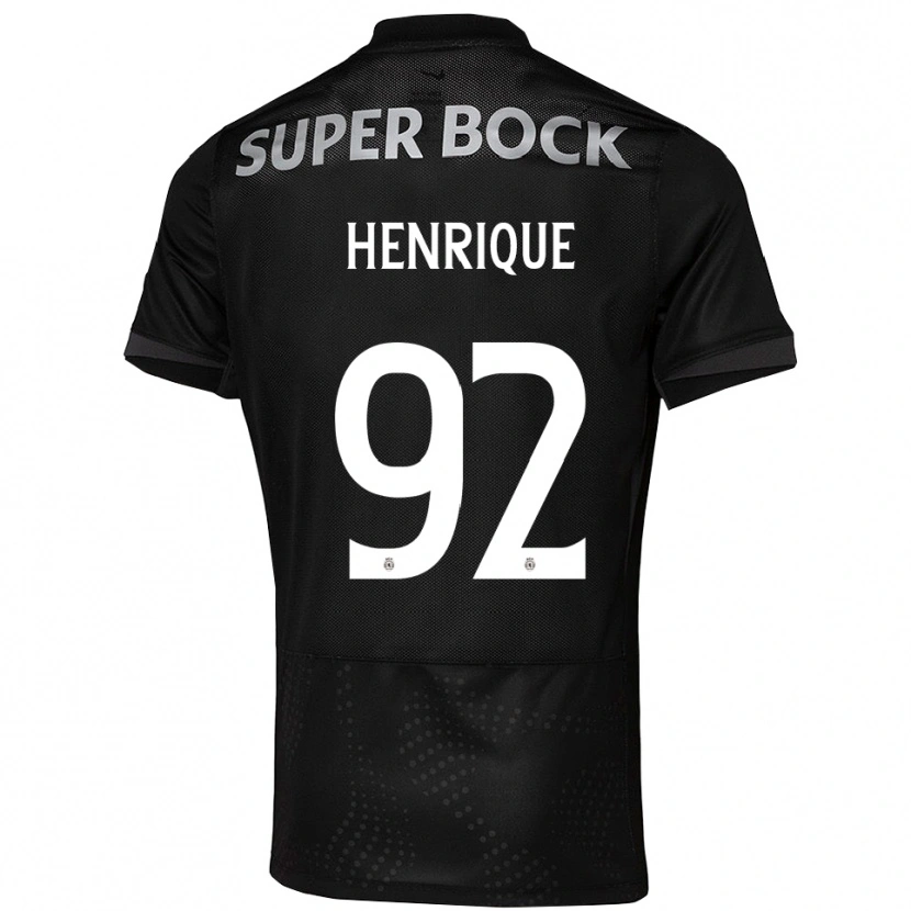 Danxen Kid Eduardo Henrique #92 Black White Away Jersey 2025/26 T-Shirt