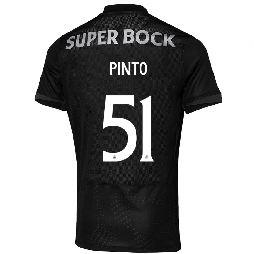 Danxen Kid Diogo Pinto #51 Black White Away Jersey 2025/26 T-Shirt