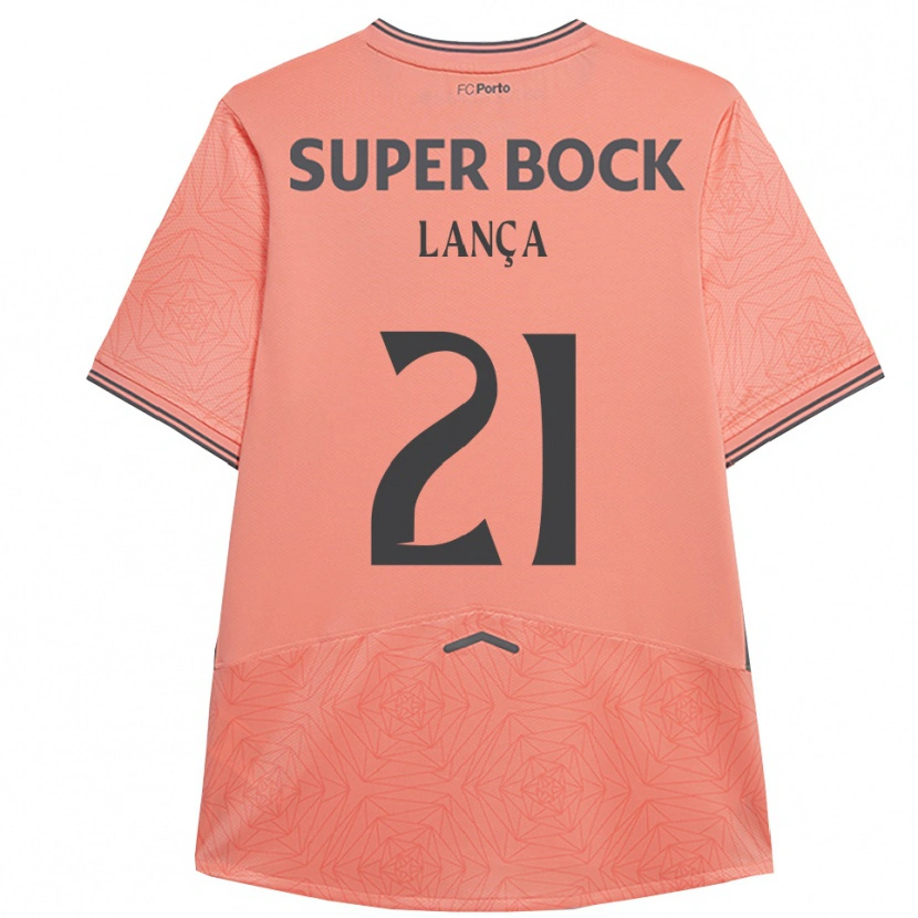 Danxen Kid Gabriel Lança #21 Pink Navy Away Jersey 2025/26 T-Shirt