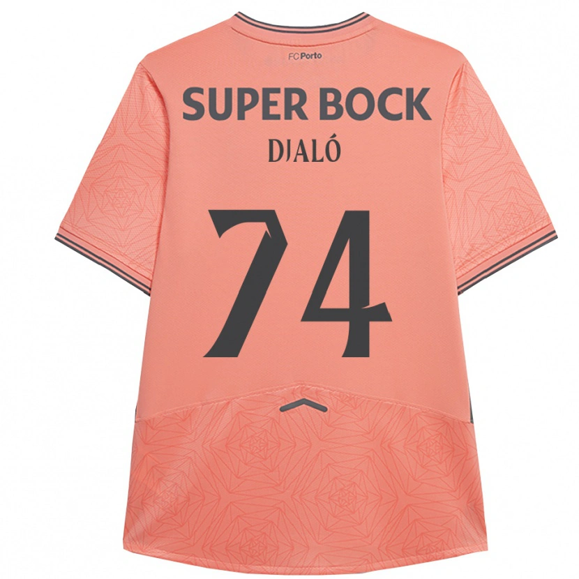 Danxen Kid Ussumane Djaló #74 Pink Navy Away Jersey 2025/26 T-Shirt