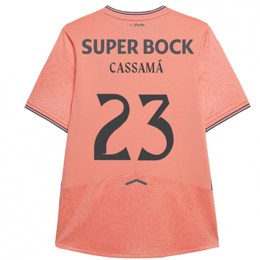 Danxen Kid Abdu Cassamá #23 Pink Navy Away Jersey 2025/26 T-Shirt