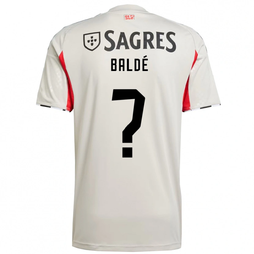 Danxen Kid Afonso Baldé #0 Off White Red Away Jersey 2025/26 T-Shirt