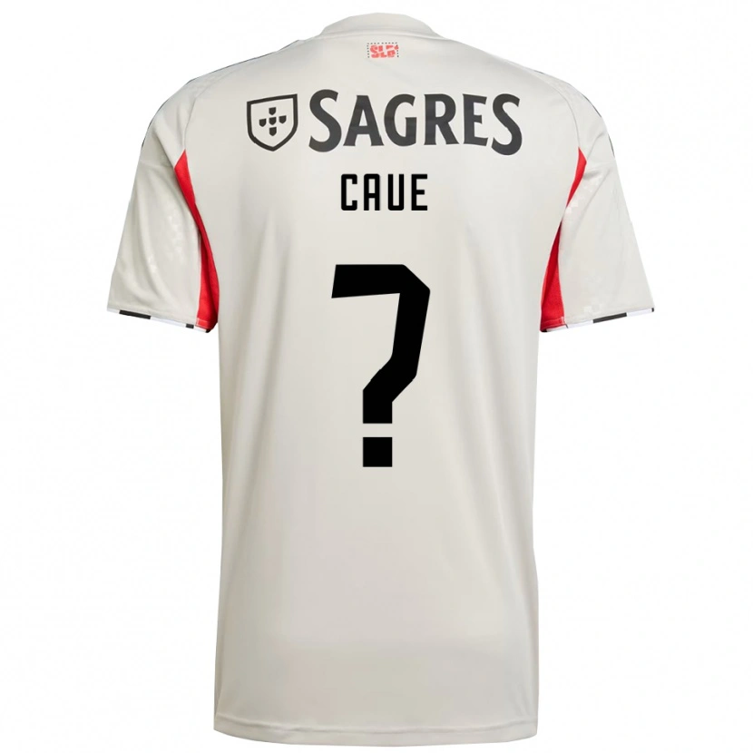 Danxen Kid Caue #0 Off White Red Away Jersey 2025/26 T-Shirt