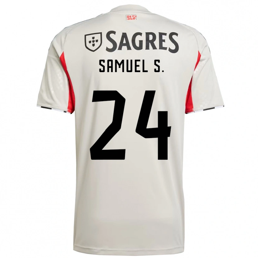 Danxen Kid Samuel Soares #24 Off White Red Away Jersey 2025/26 T-Shirt
