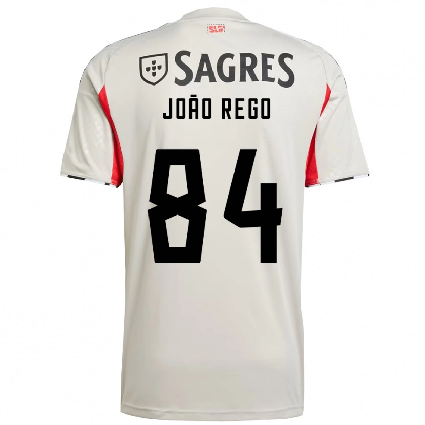 Danxen Kid João Rego #84 Off White Red Away Jersey 2025/26 T-Shirt