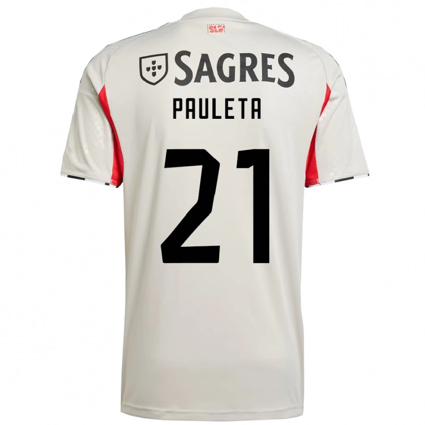 Danxen Kid Paula Domínguez Encinas #21 Off White Red Away Jersey 2025/26 T-Shirt