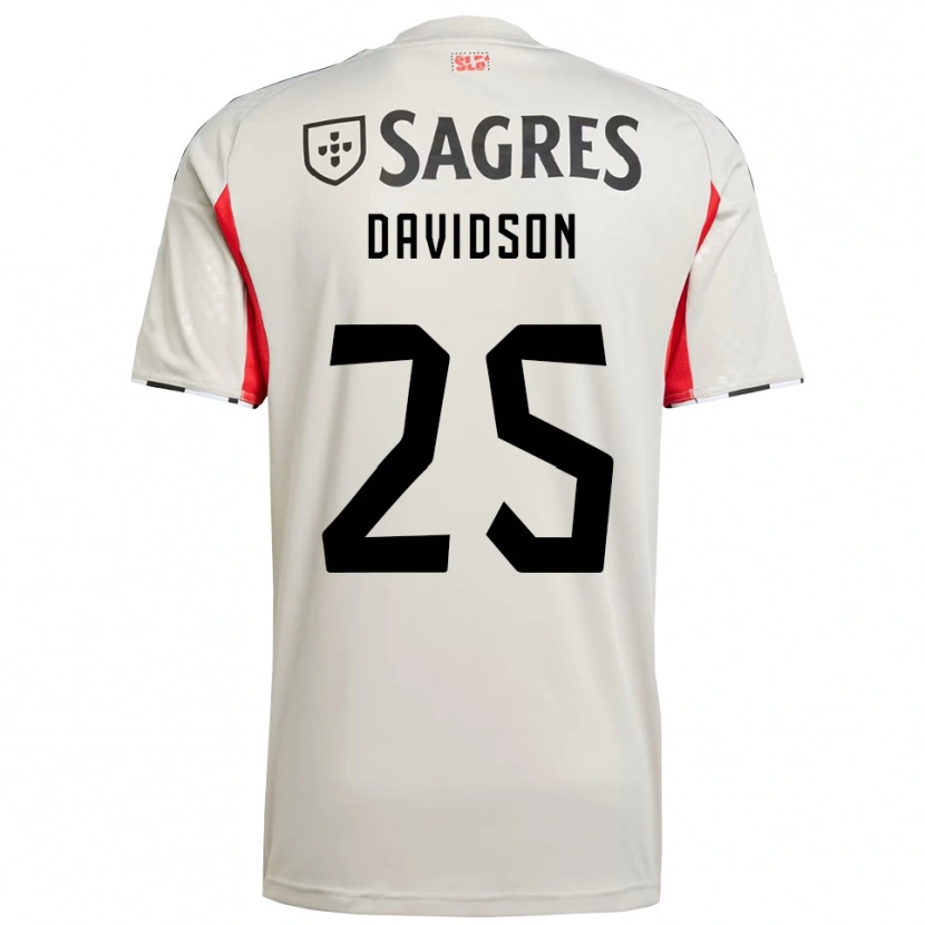 Danxen Kid Chandra Davidson #25 Off White Red Away Jersey 2025/26 T-Shirt