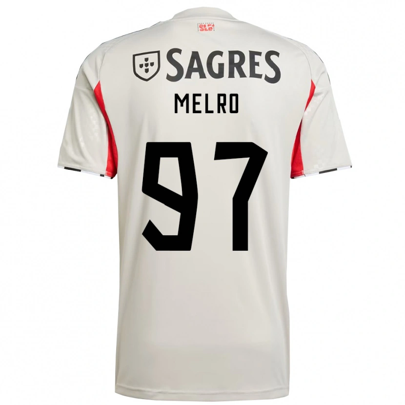 Danxen Kid José Melro #97 Off White Red Away Jersey 2025/26 T-Shirt