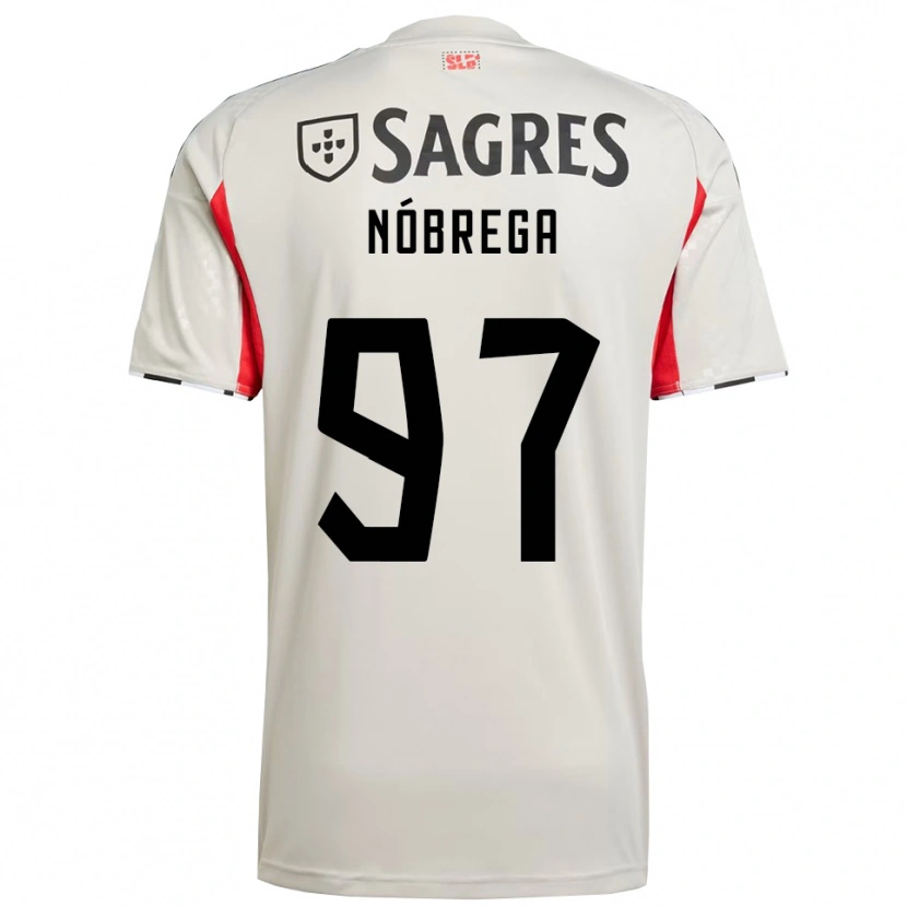 Danxen Kid Ricardo Nóbrega #97 Off White Red Away Jersey 2025/26 T-Shirt