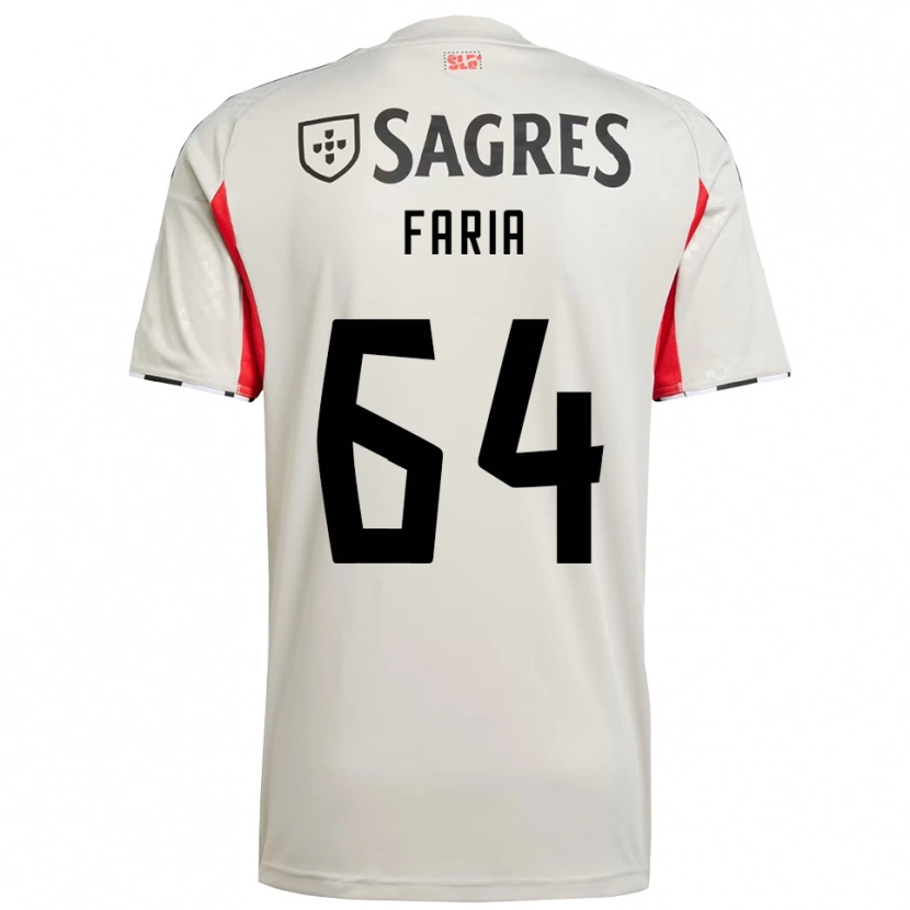 Danxen Kid Hugo Faria #64 Off White Red Away Jersey 2025/26 T-Shirt