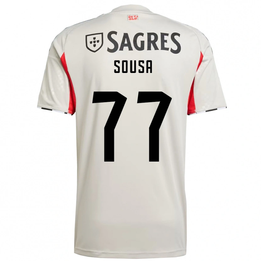 Danxen Kid Gerson Sousa #77 Off White Red Away Jersey 2025/26 T-Shirt